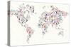 Gadgets - World Map-cienpies-Stretched Canvas