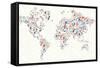 Gadgets - World Map-cienpies-Framed Stretched Canvas