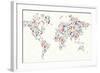 Gadgets - World Map-cienpies-Framed Art Print