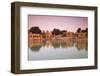 Gadi Sagar Illuminated at Dusk, Jaisalmer, Western Rajasthan, India, Asia-Doug Pearson-Framed Photographic Print