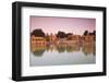 Gadi Sagar Illuminated at Dusk, Jaisalmer, Western Rajasthan, India, Asia-Doug Pearson-Framed Photographic Print