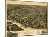 Gadsden, Alabama - Panoramic Map-Lantern Press-Mounted Art Print