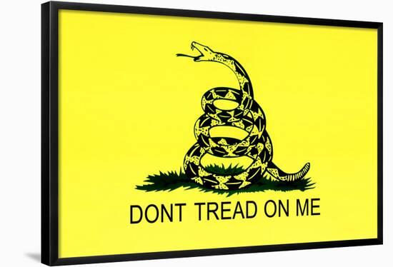 Gadsden Flag (Don't Tread On Me) Tea Party Historical-null-Framed Poster