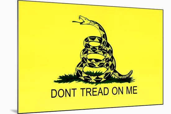 Gadsden Flag (Don't Tread On Me) Tea Party Historical-null-Mounted Poster