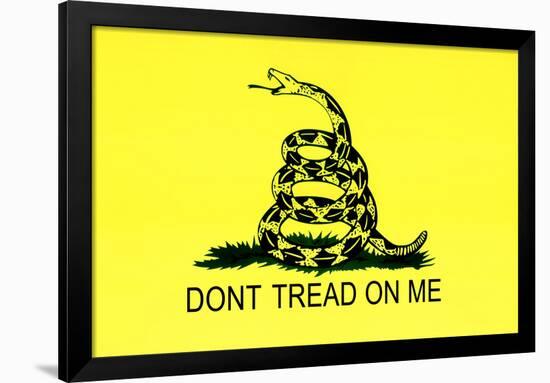 Gadsden Flag (Don't Tread On Me) Tea Party Historical-null-Framed Poster