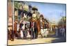 Gaekwar's State Elephants, Manipuri Bazaar, Bombay, India, C1924-null-Mounted Giclee Print