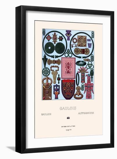 Gaelic Jewelry-Racinet-Framed Art Print