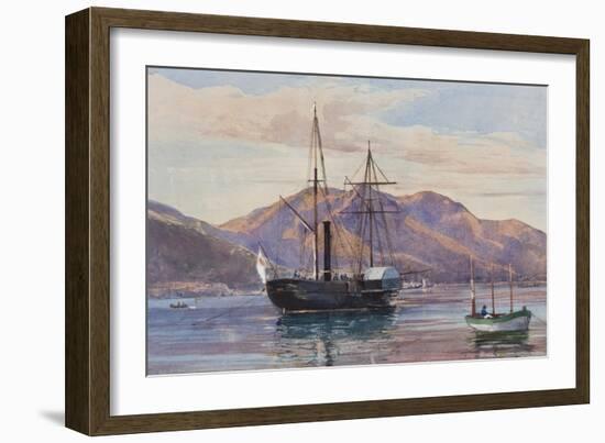 Gaeta: a Steam Frigate-Giacinto Gigante-Framed Premium Giclee Print