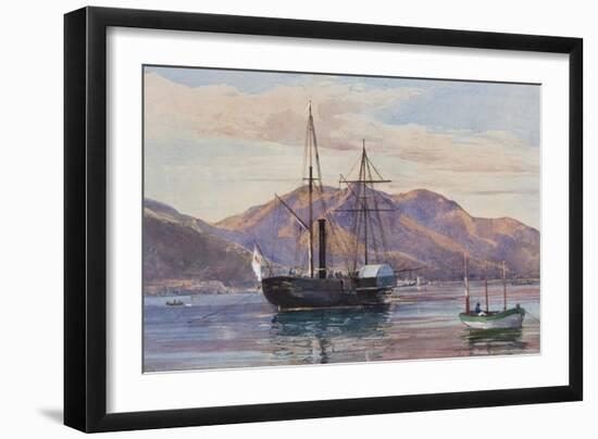 Gaeta: a Steam Frigate-Giacinto Gigante-Framed Giclee Print