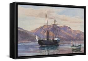 Gaeta: a Steam Frigate-Giacinto Gigante-Framed Stretched Canvas