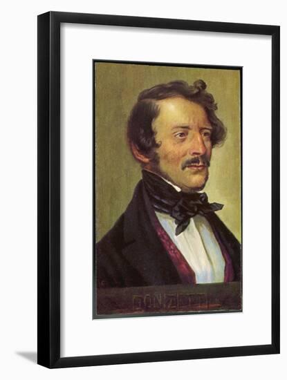 Gaetano Donizetti Italian Opera Composer-Eichhorn-Framed Art Print