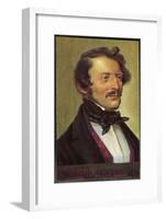 Gaetano Donizetti Italian Opera Composer-Eichhorn-Framed Art Print