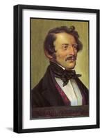 Gaetano Donizetti Italian Opera Composer-Eichhorn-Framed Art Print