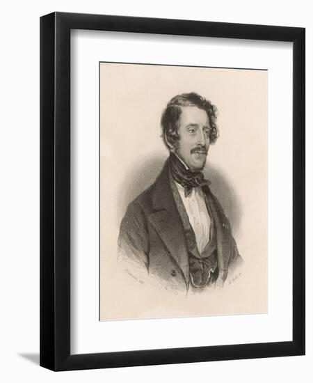 Gaetano Donizetti Italian Opera Composer-null-Framed Art Print