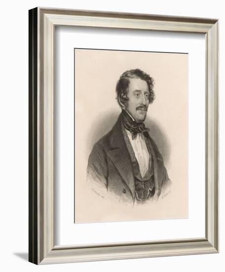 Gaetano Donizetti Italian Opera Composer-null-Framed Art Print