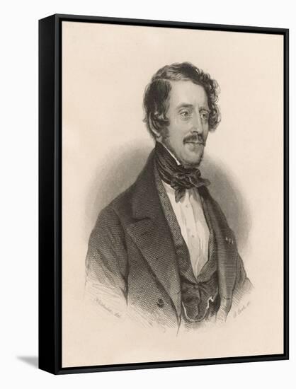 Gaetano Donizetti Italian Opera Composer-null-Framed Stretched Canvas