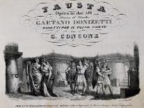 Title Page of Fausta, Opera-Gaetano Donizetti-Giclee Print