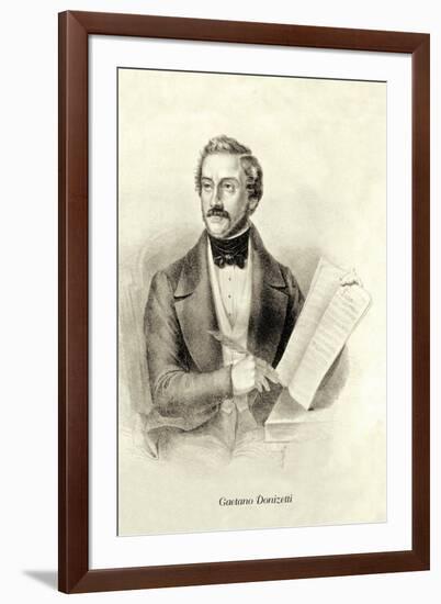 Gaetano Donizetti-null-Framed Art Print