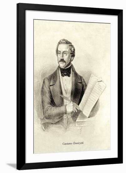 Gaetano Donizetti-null-Framed Art Print