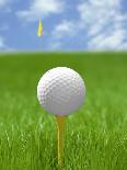 Golf ball on tee-Gaetano-Photographic Print