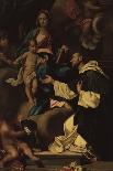 Madonna with Child and Saint Dominic-Gaetano Lapis-Mounted Art Print
