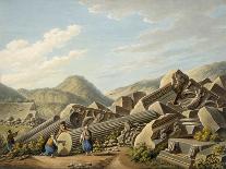 Ruins of a Roman Temple at Ephesus, 1790s-Gaetano Mercati-Mounted Giclee Print