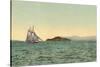 Gaff-Rigged Ketch-null-Stretched Canvas