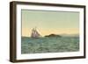 Gaff-Rigged Ketch-null-Framed Art Print