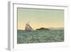 Gaff-Rigged Ketch-null-Framed Art Print