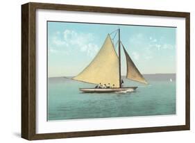 Gaff-Rigged Sailboat-null-Framed Art Print