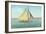 Gaff-Rigged Sailboat-null-Framed Art Print