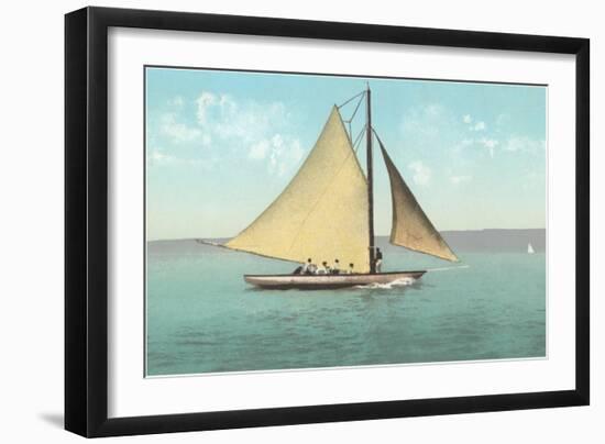 Gaff-Rigged Sailboat-null-Framed Art Print