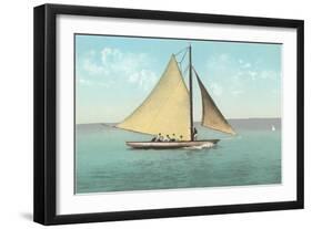 Gaff-Rigged Sailboat-null-Framed Art Print