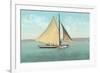 Gaff-Rigged Sailboat-null-Framed Art Print