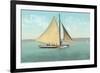 Gaff-Rigged Sailboat-null-Framed Art Print