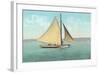 Gaff-Rigged Sailboat-null-Framed Art Print