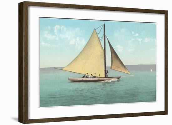 Gaff-Rigged Sailboat-null-Framed Art Print