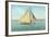 Gaff-Rigged Sailboat-null-Framed Art Print