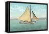 Gaff-Rigged Sailboat-null-Framed Stretched Canvas