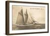 Gaff-Rigged Schooner, Newport, Rhode Island-null-Framed Art Print