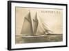 Gaff-Rigged Schooner, Newport, Rhode Island-null-Framed Art Print