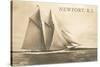 Gaff-Rigged Schooner, Newport, Rhode Island-null-Stretched Canvas