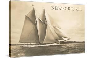 Gaff-Rigged Schooner, Newport, Rhode Island-null-Stretched Canvas