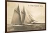 Gaff-Rigged Schooner, Newport, Rhode Island-null-Framed Art Print