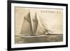 Gaff-Rigged Schooner, Newport, Rhode Island-null-Framed Art Print