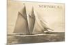 Gaff-Rigged Schooner, Newport, Rhode Island-null-Mounted Art Print