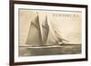 Gaff-Rigged Schooner, Newport, Rhode Island-null-Framed Premium Giclee Print