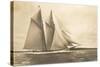 Gaff-Rigged Schooner with Multiple Jibs-null-Stretched Canvas