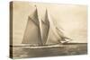 Gaff-Rigged Schooner with Multiple Jibs-null-Stretched Canvas