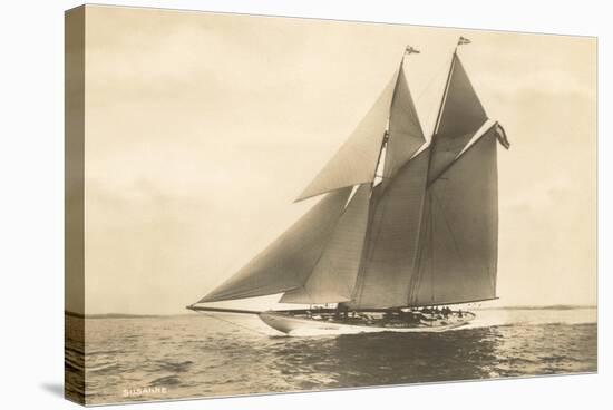 Gaff-Rigged Schooner-null-Stretched Canvas